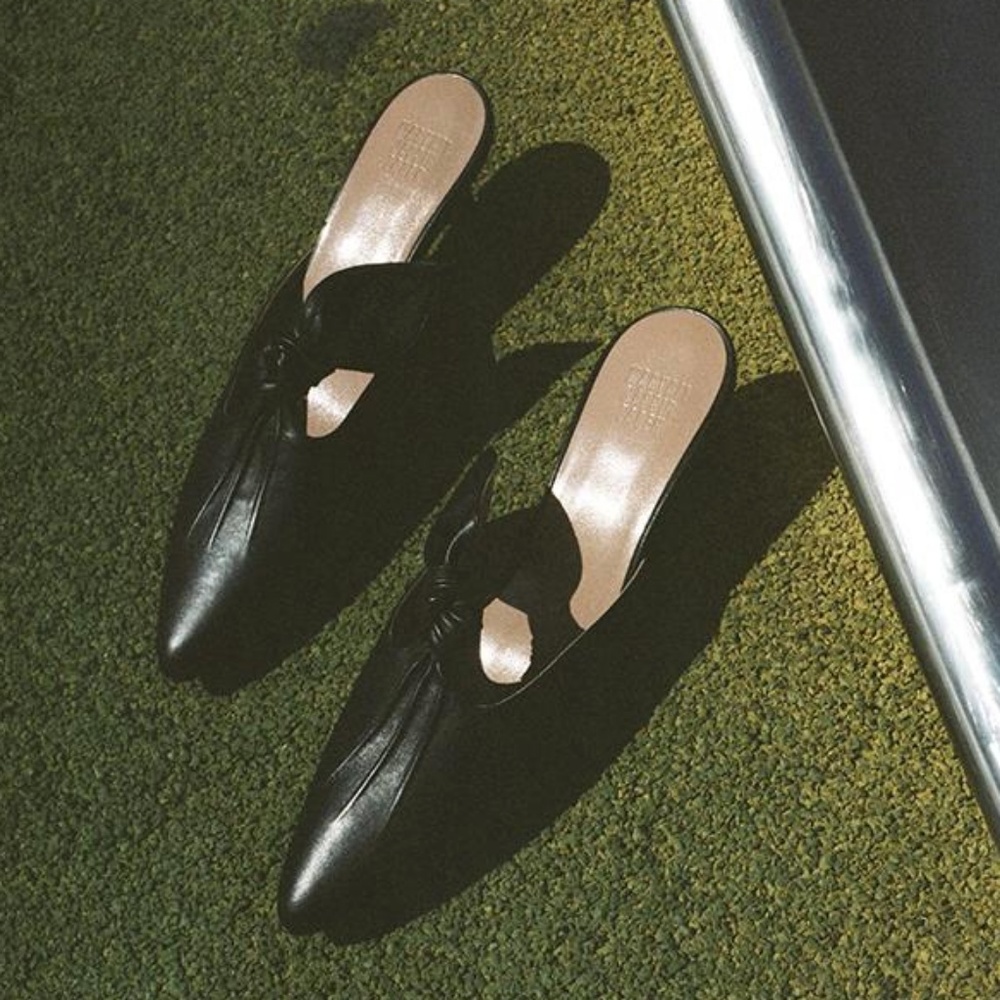 Maryam Nassir Zadeh Palo Mule Black- Sz 40 (10)